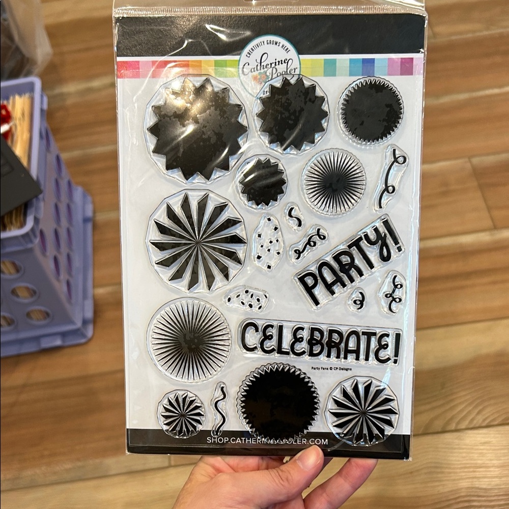 Catherine Pooler Party Celebration Dies and Stamps